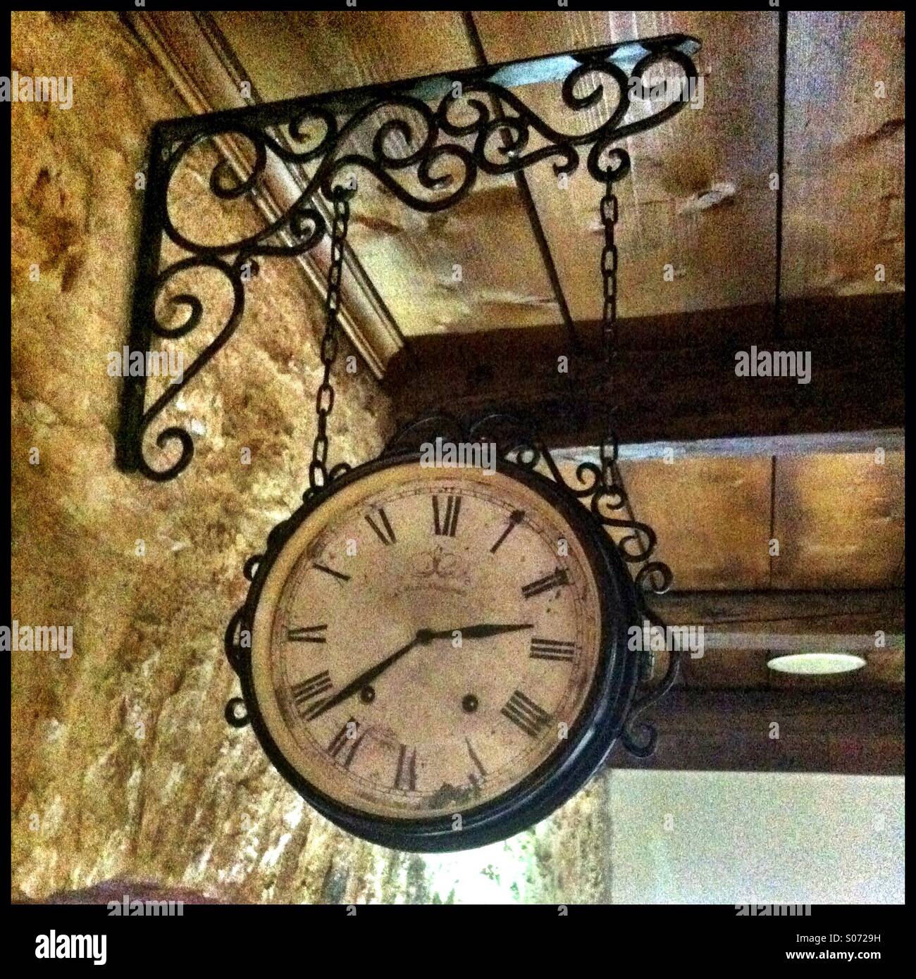 Old clock vintage Stock Photo