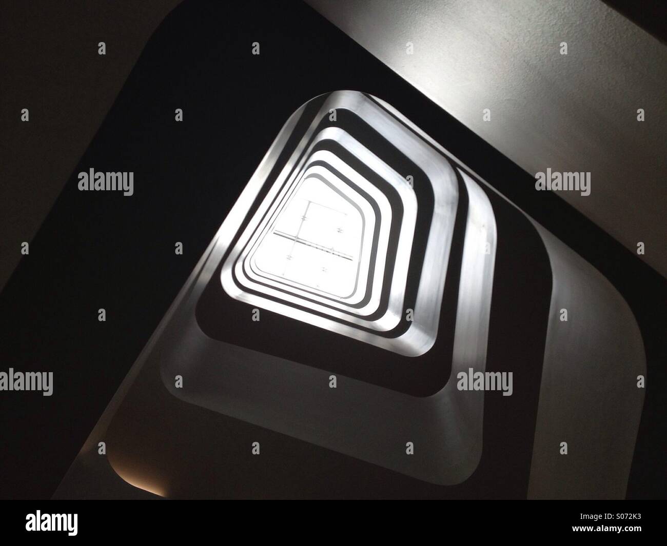 Skylight in a stairwell Stock Photo - Alamy