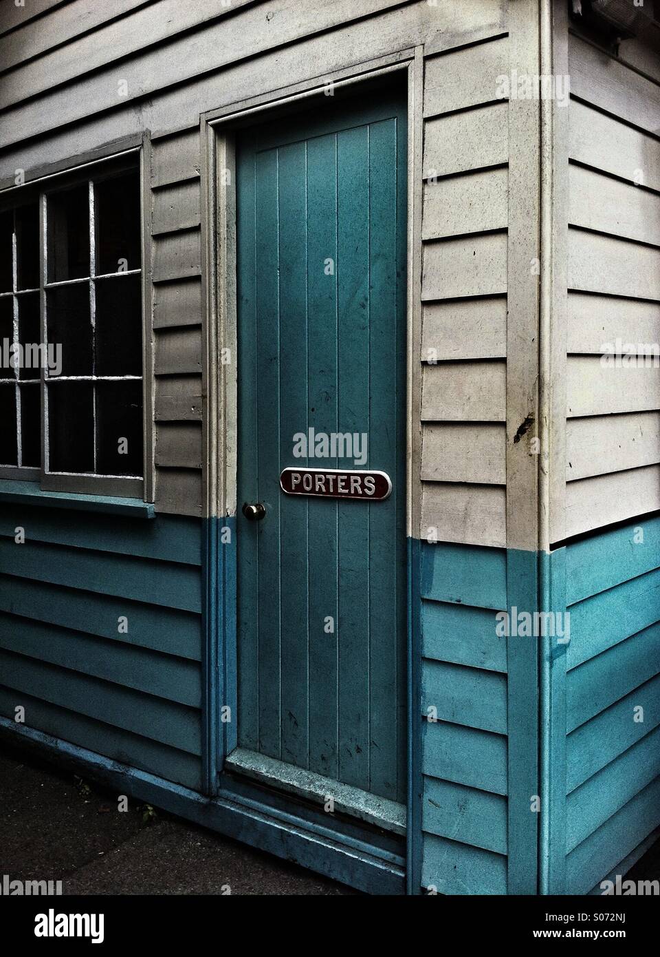 Porters cabin Grosmont Railway Station North Yorkshire England UK Britain GB - Smartphone Captured Stock Image