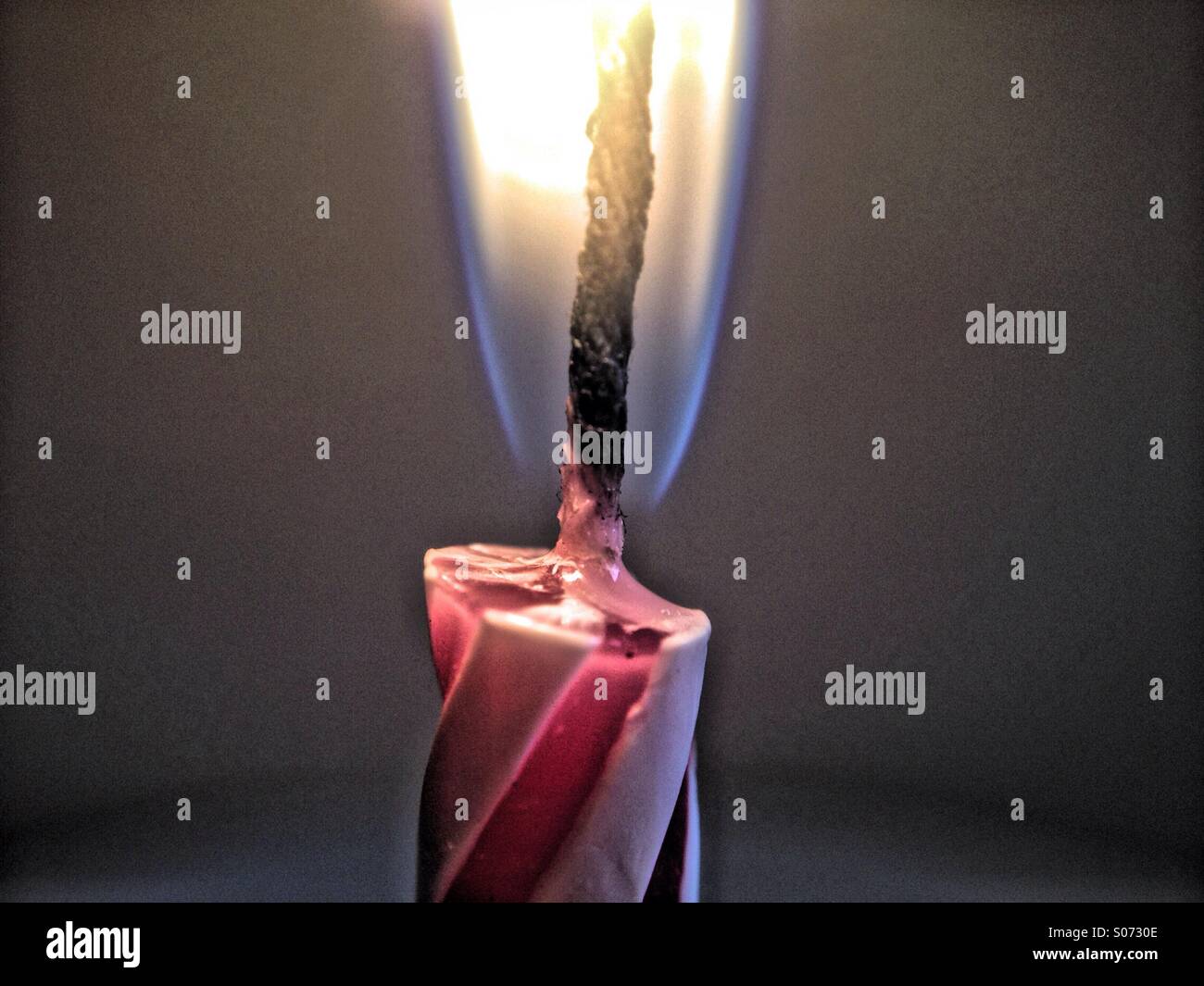 Candle burning - Smartphone Captured Stock Image