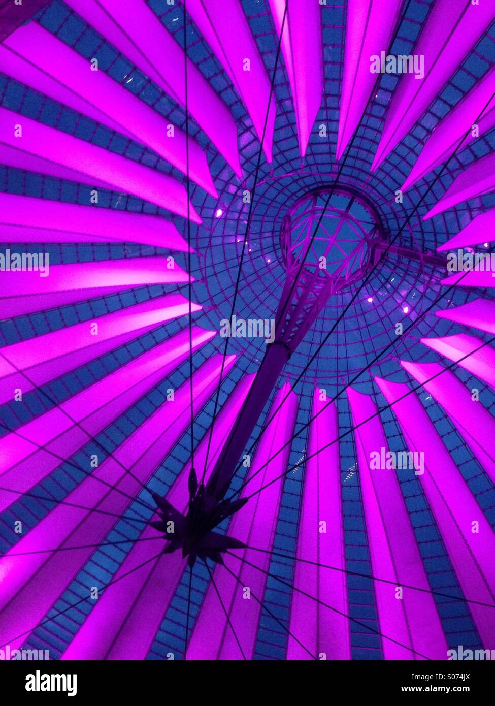 Berlin's Sony Centre Potzdamer Platz Germany - Smartphone Captured Stock Image