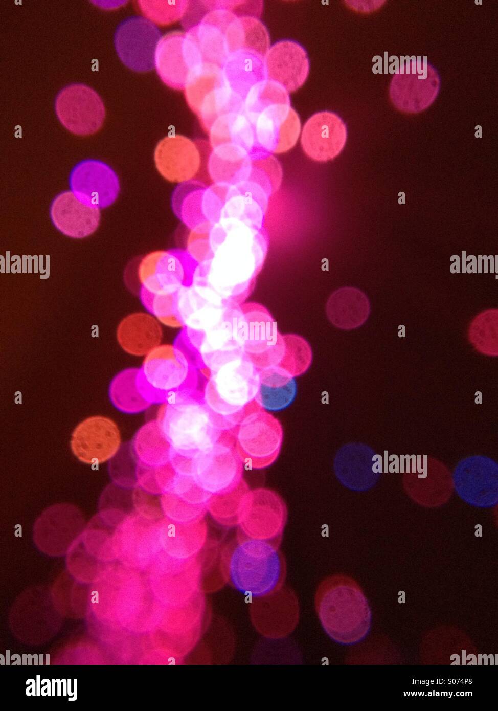 Fibre optic lights - Smartphone Captured Stock Image