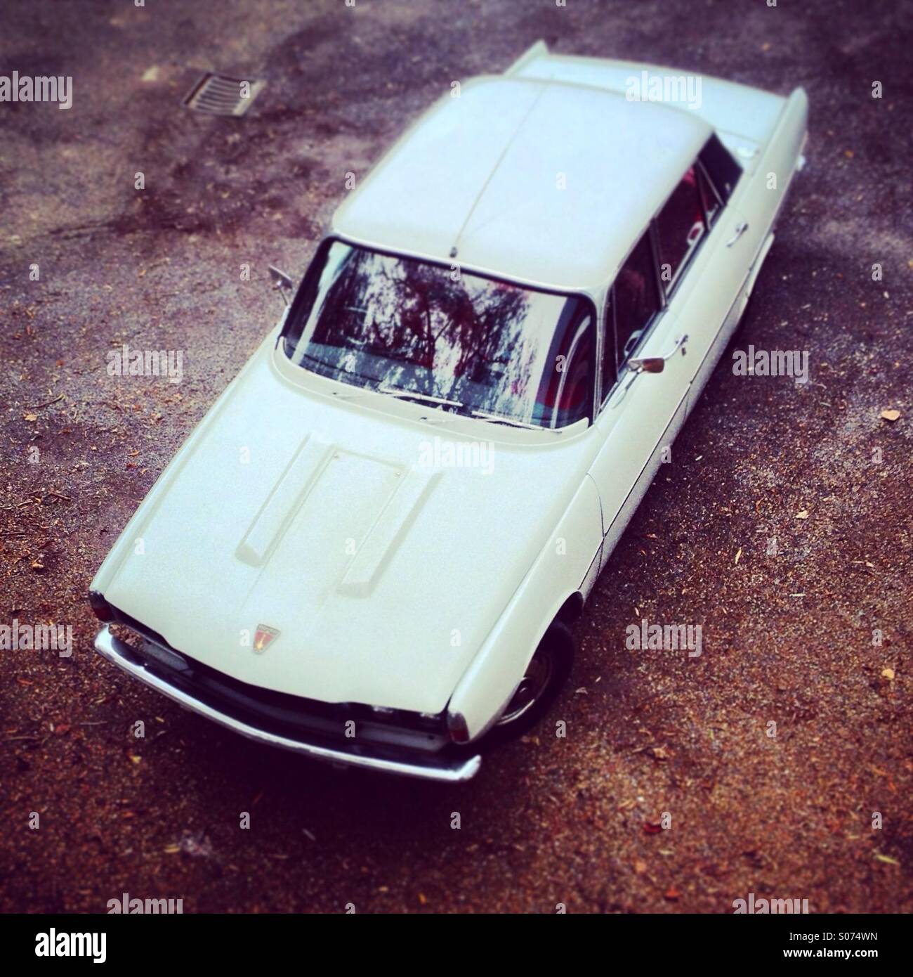 Rover 2000 P6 retro classic car - Smartphone Captured Stock Image