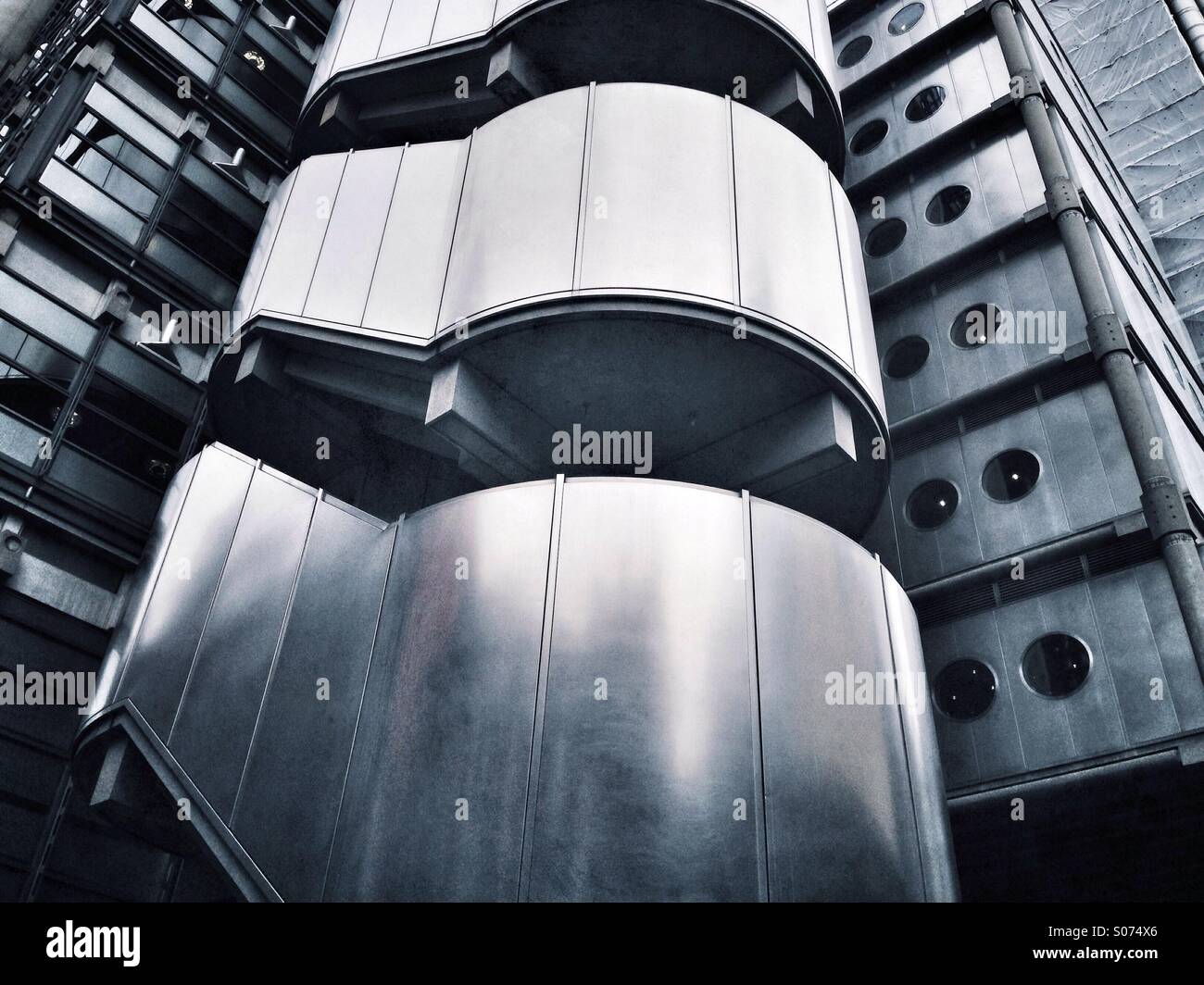 Lloyd s building- detail, City of London, England - Smartphone Captured Stock Image