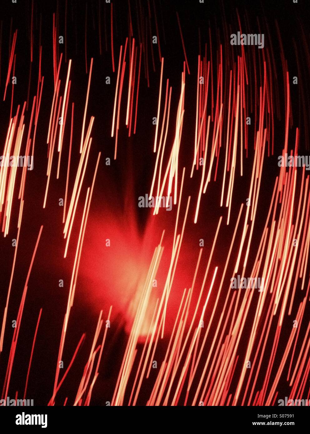 Fibre optic lights - Smartphone Captured Stock Image