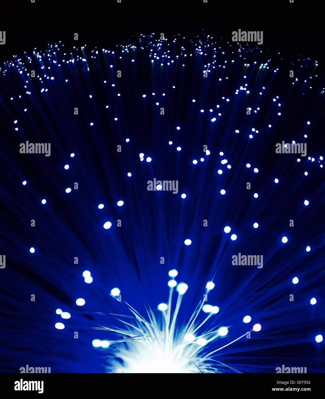 Fibre optic lights Stock Photo