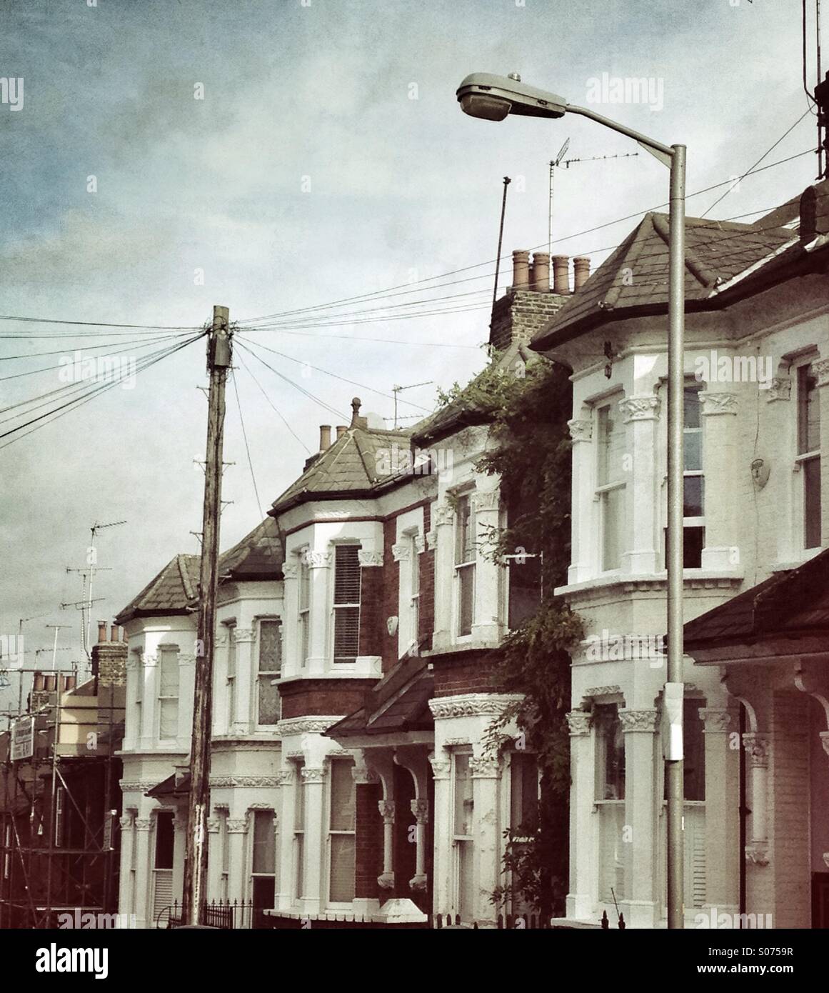 Wandsworth terraced houses Stock Photo Alamy