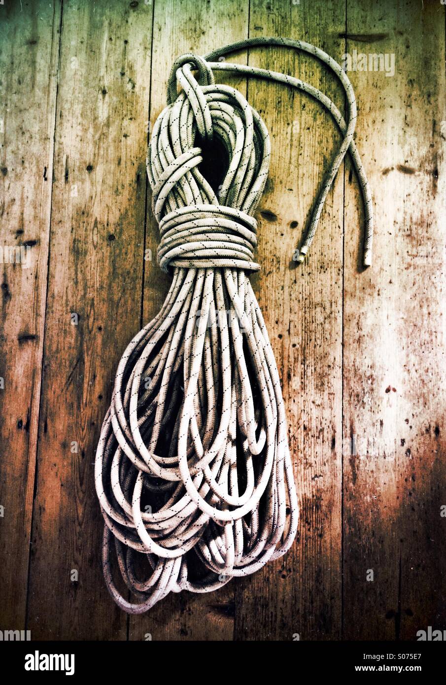 A coiled rope Stock Photo - Alamy