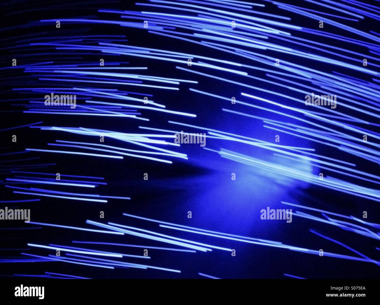 Fibre optic lights - Smartphone Captured Stock Image