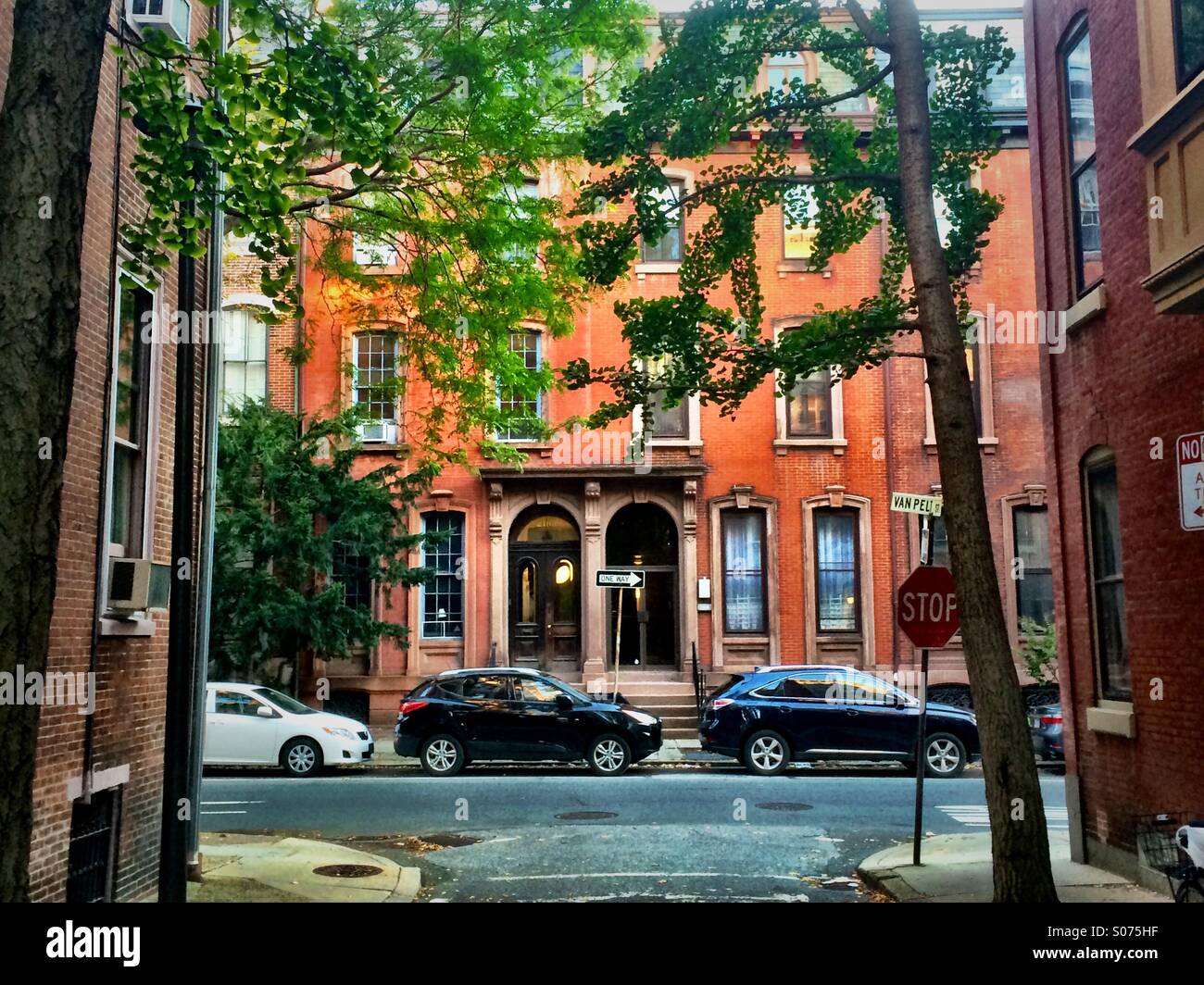 Spice Street, Rittenhouse Square Neighborhood , Philadelphia , Pennsylvania - Smartphone Captured Stock Image