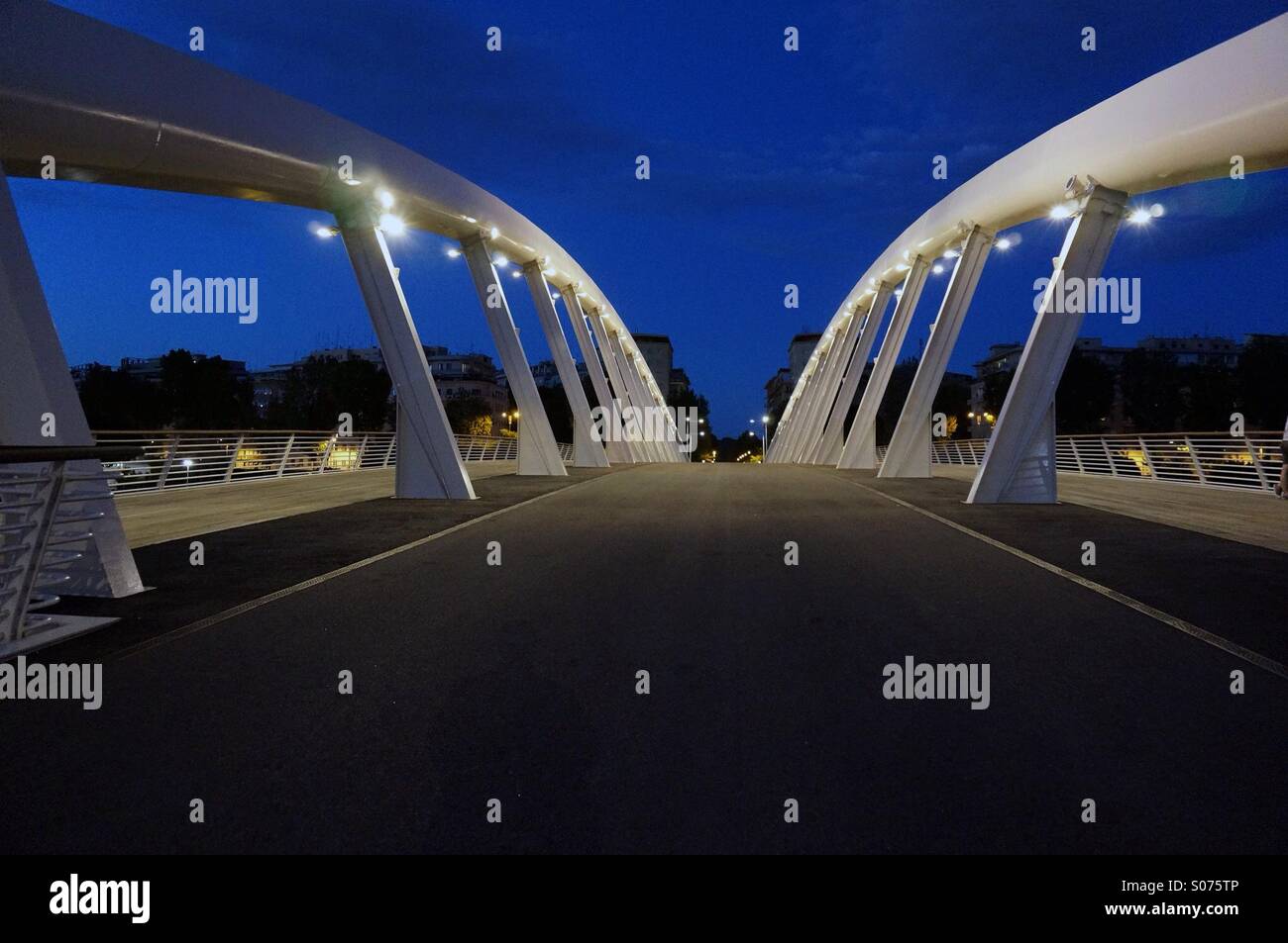 Bridge of music - Rome Stock Photo
