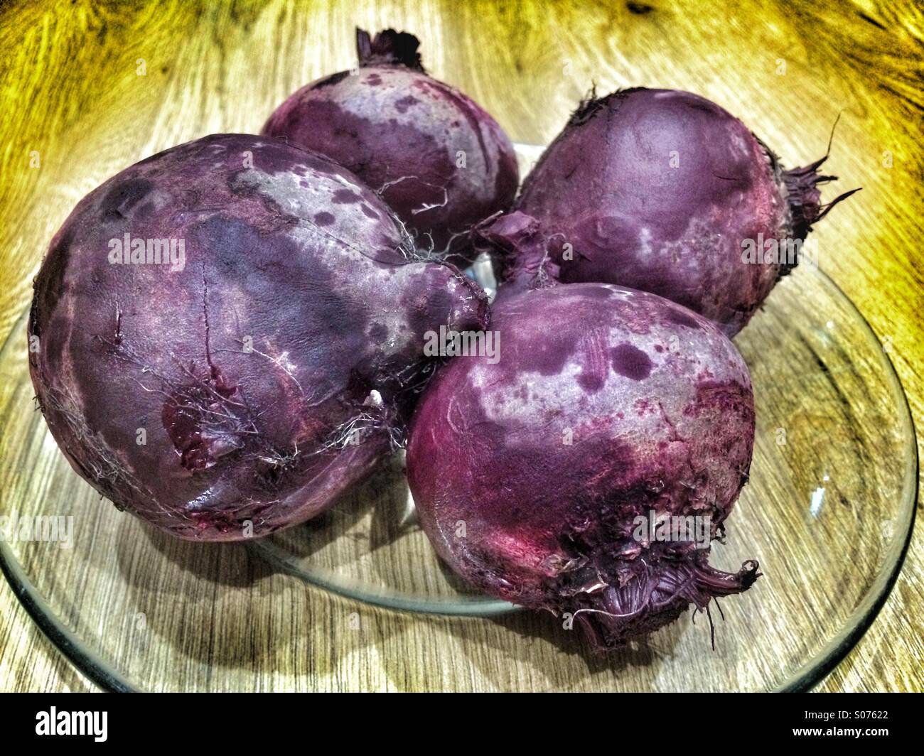 Cooked beetroot on a plate - Smartphone Captured Stock Image