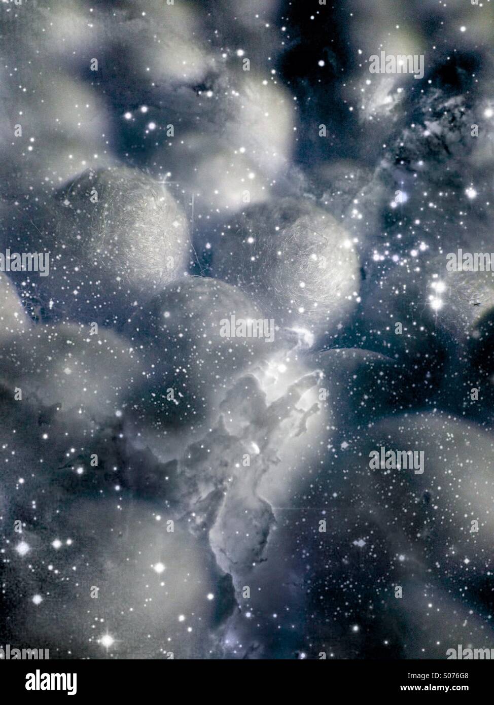 Close up of cotton buds - Smartphone Captured Stock Image