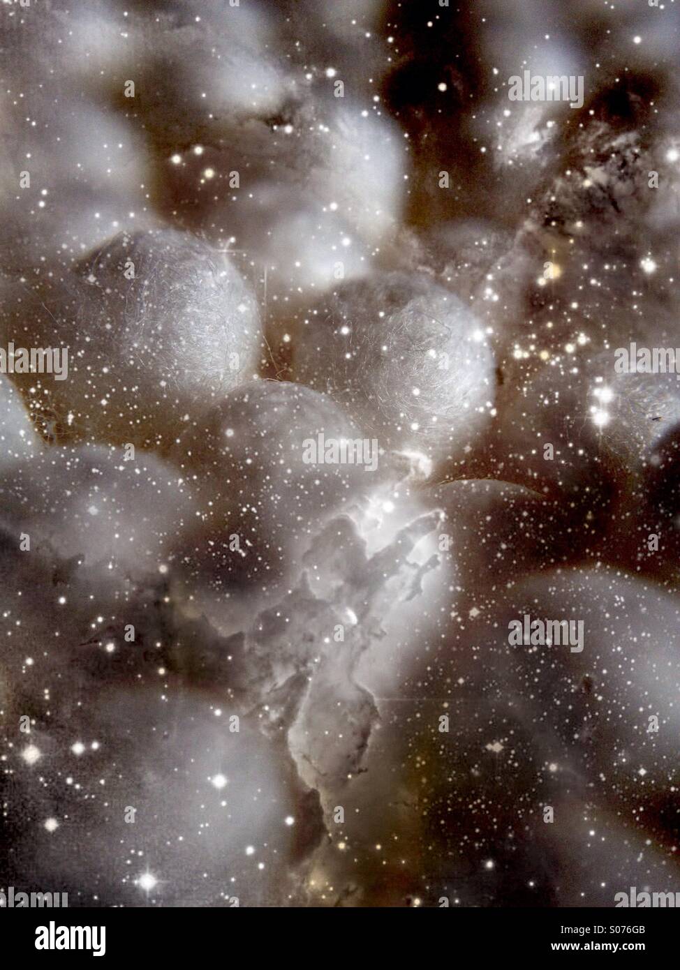 Close up of cotton buds - Smartphone Captured Stock Image