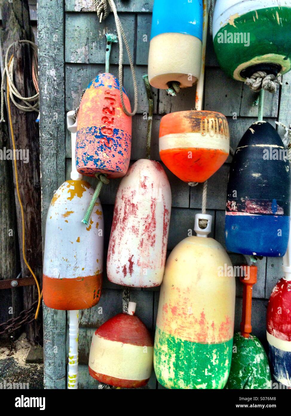 Fishing buoys , Provincetown, Massachusetts Stock Photo Alamy