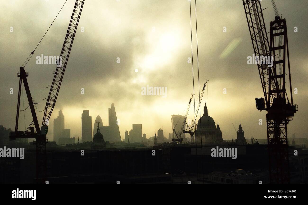 London skyline 2014 - Smartphone Captured Stock Image