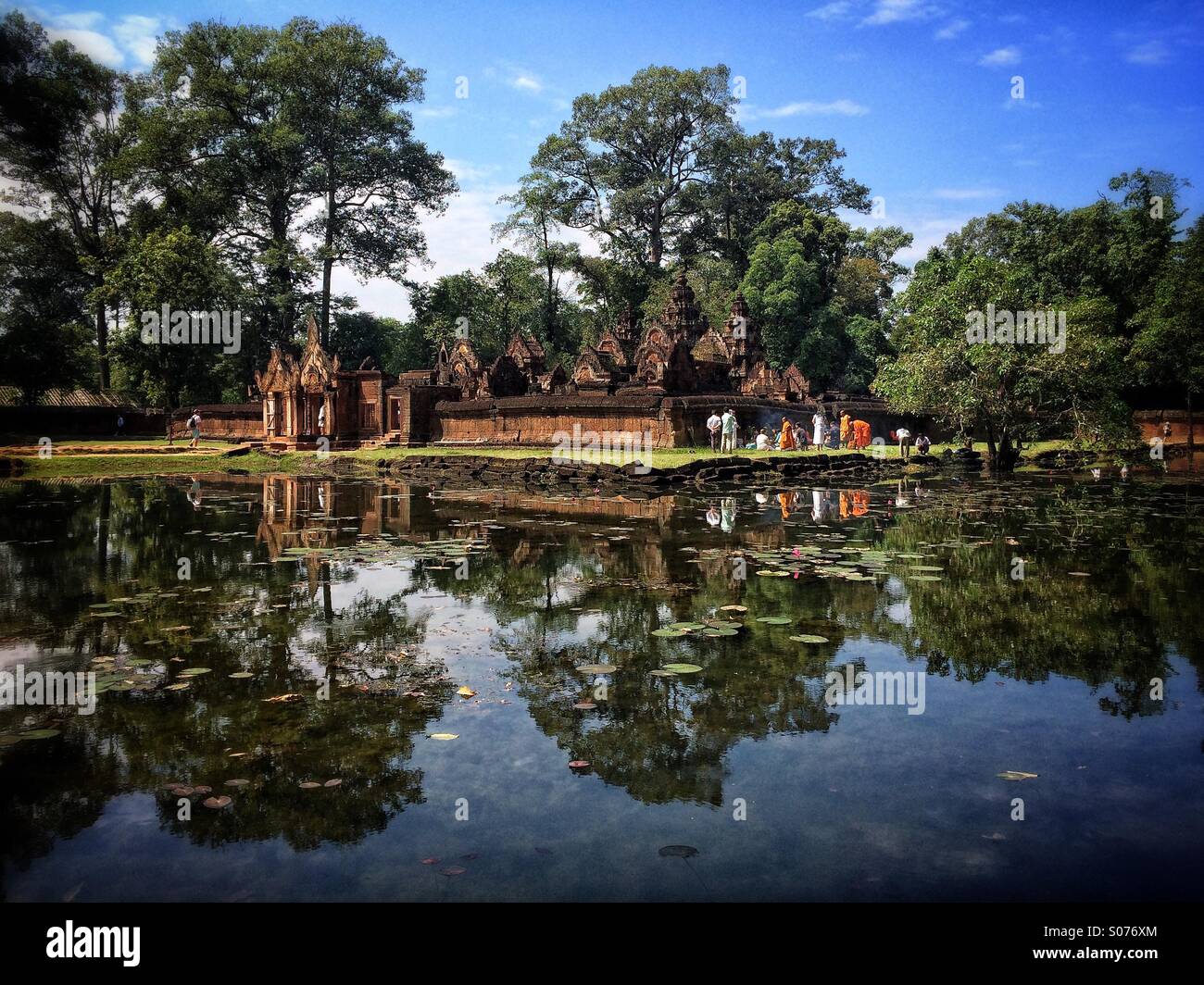 Banteay Srei Temple Cambodia Stock Photo