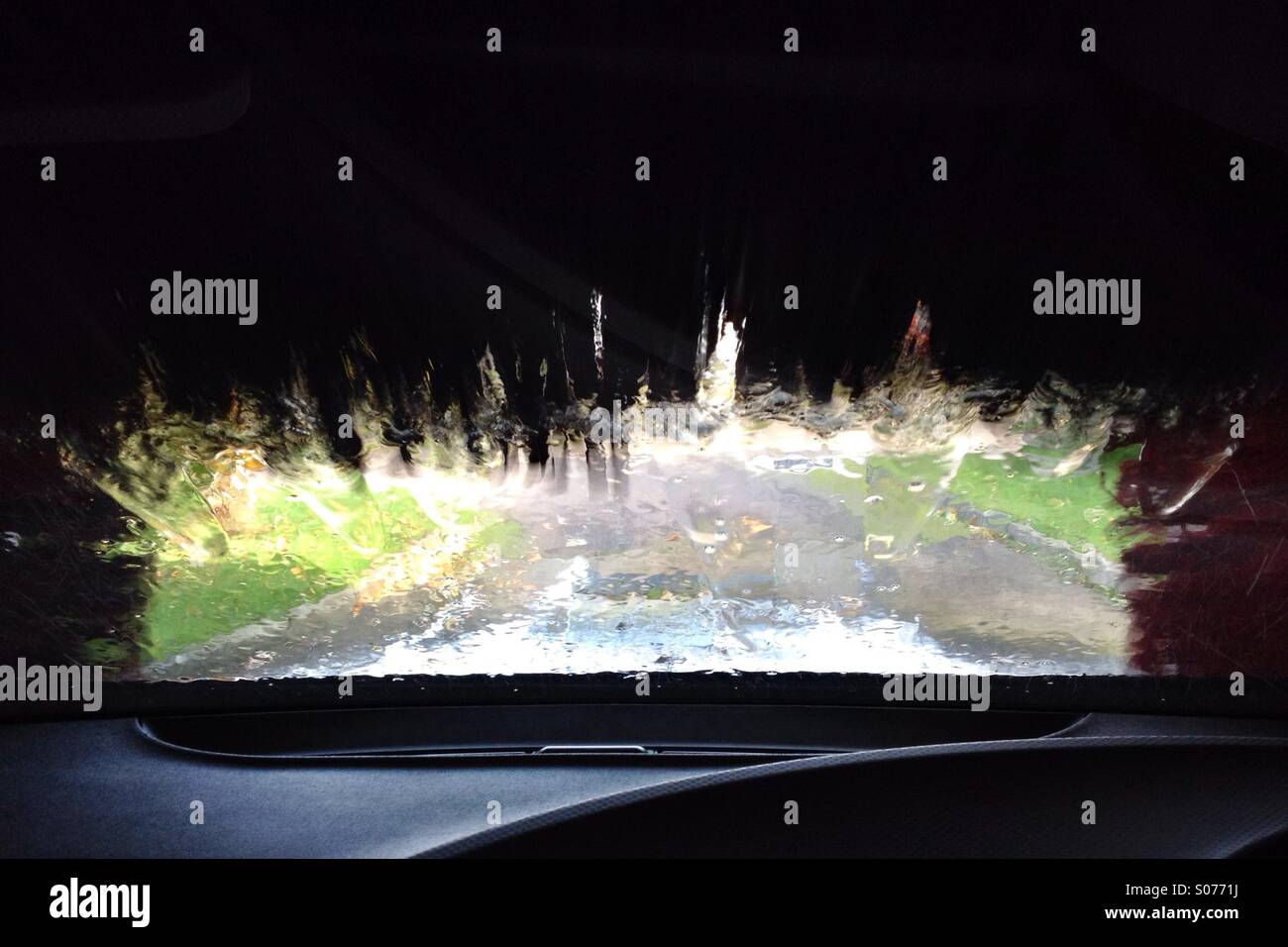 Inside the carwash - Smartphone Captured Stock Image