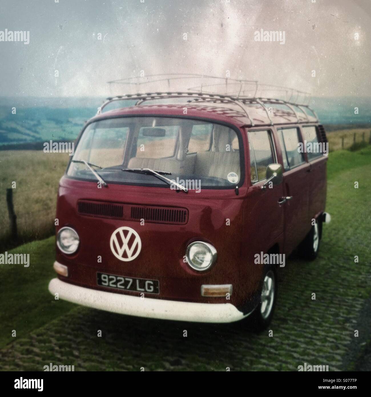 A Volkswagen camper van - Smartphone Captured Stock Image
