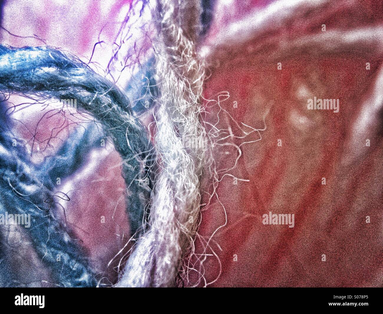 Close up of knitting wool - Smartphone Captured Stock Image