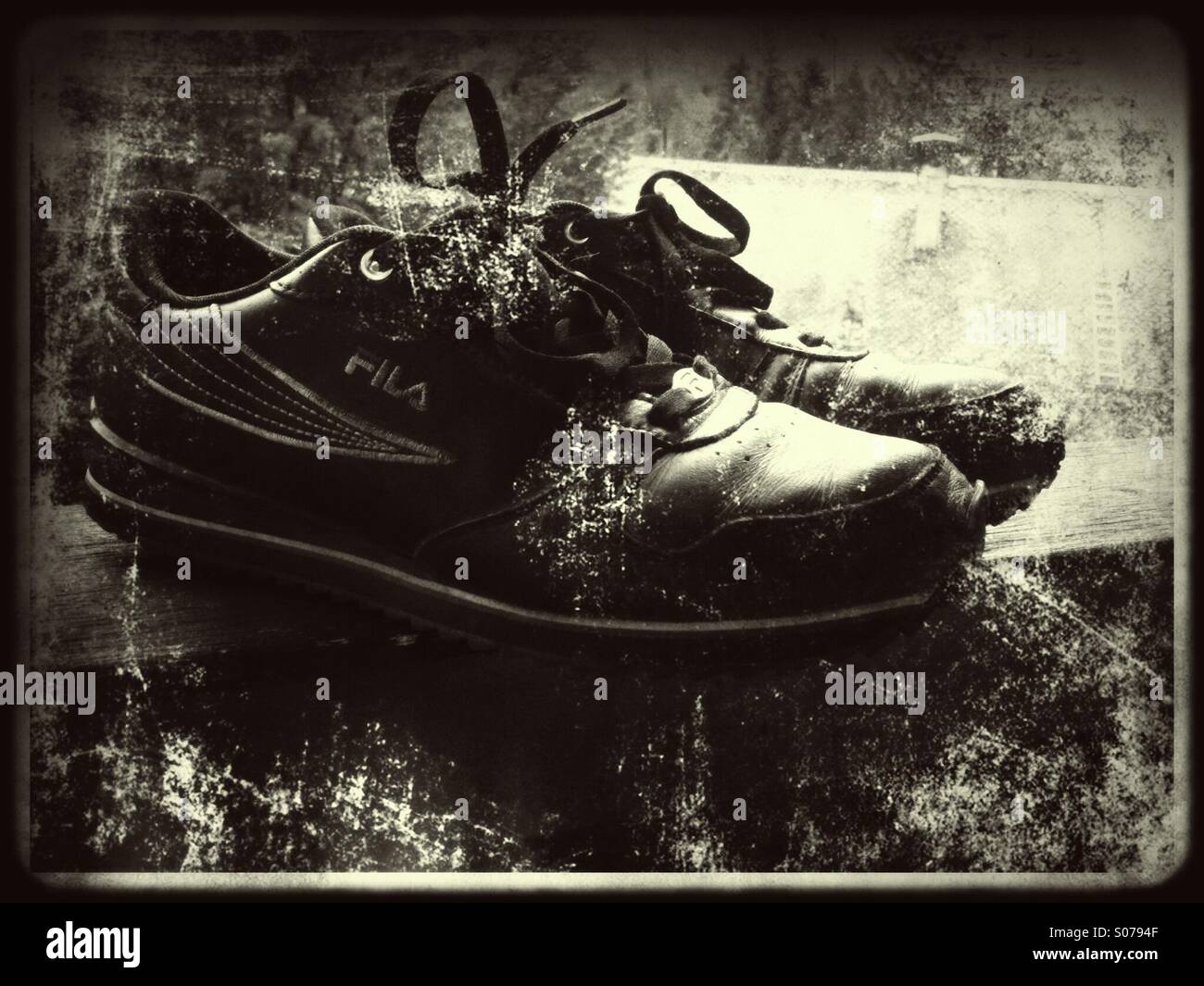 Favourite trainers - Smartphone Captured Stock Image