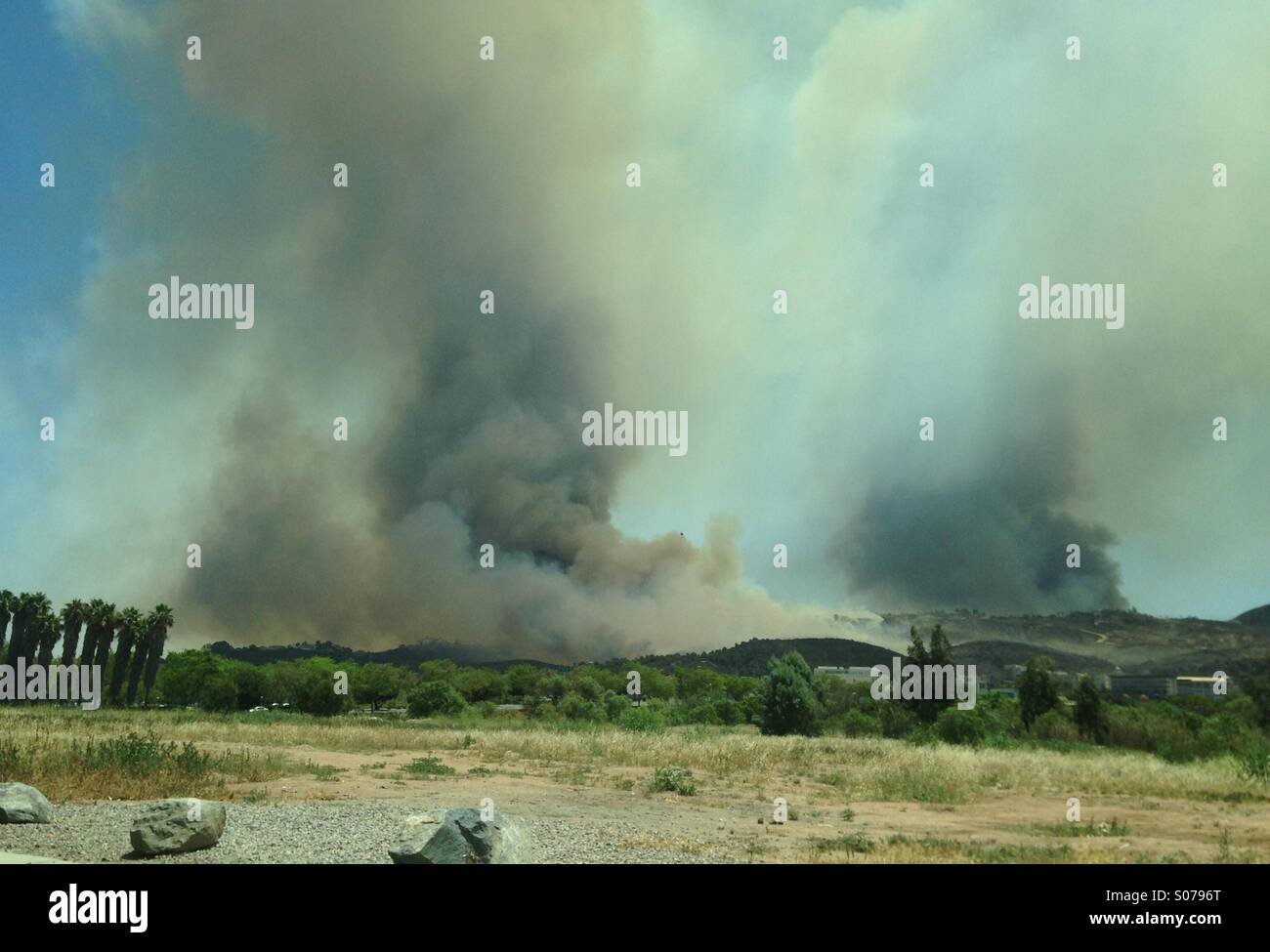 Southern California Fire Stock Photo