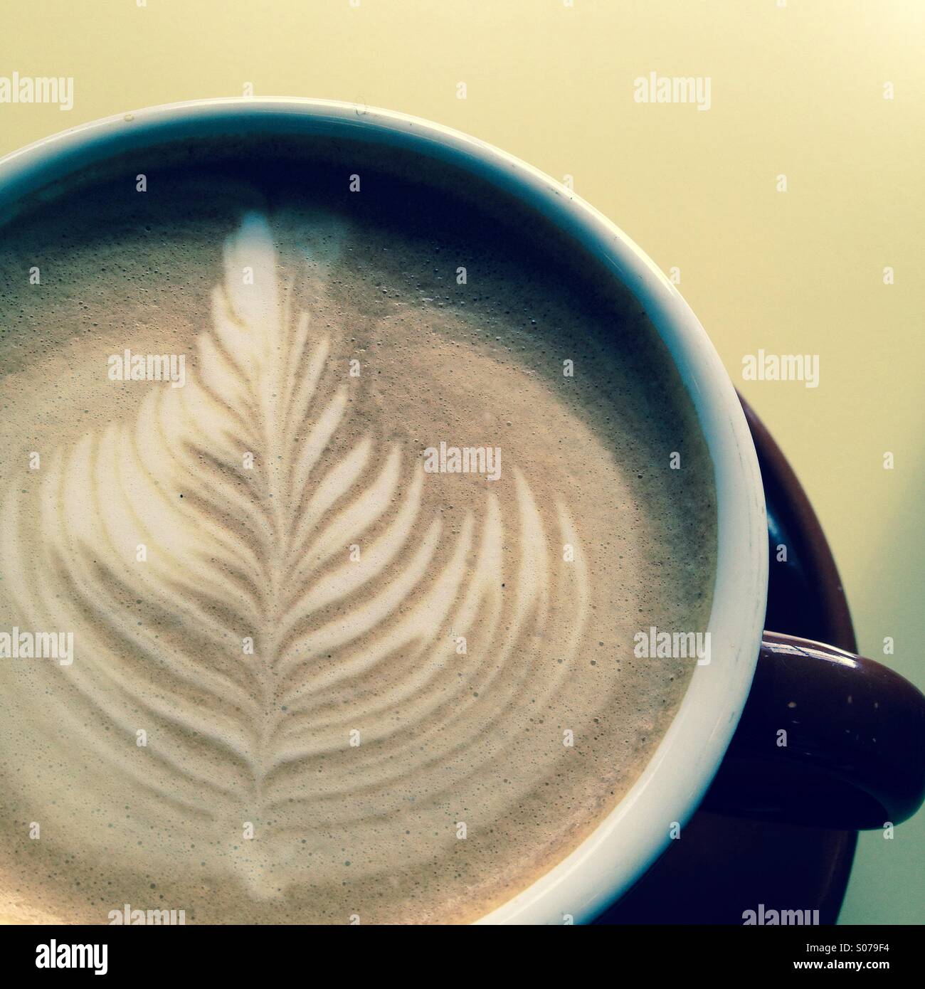 Latte - Smartphone Captured Stock Image