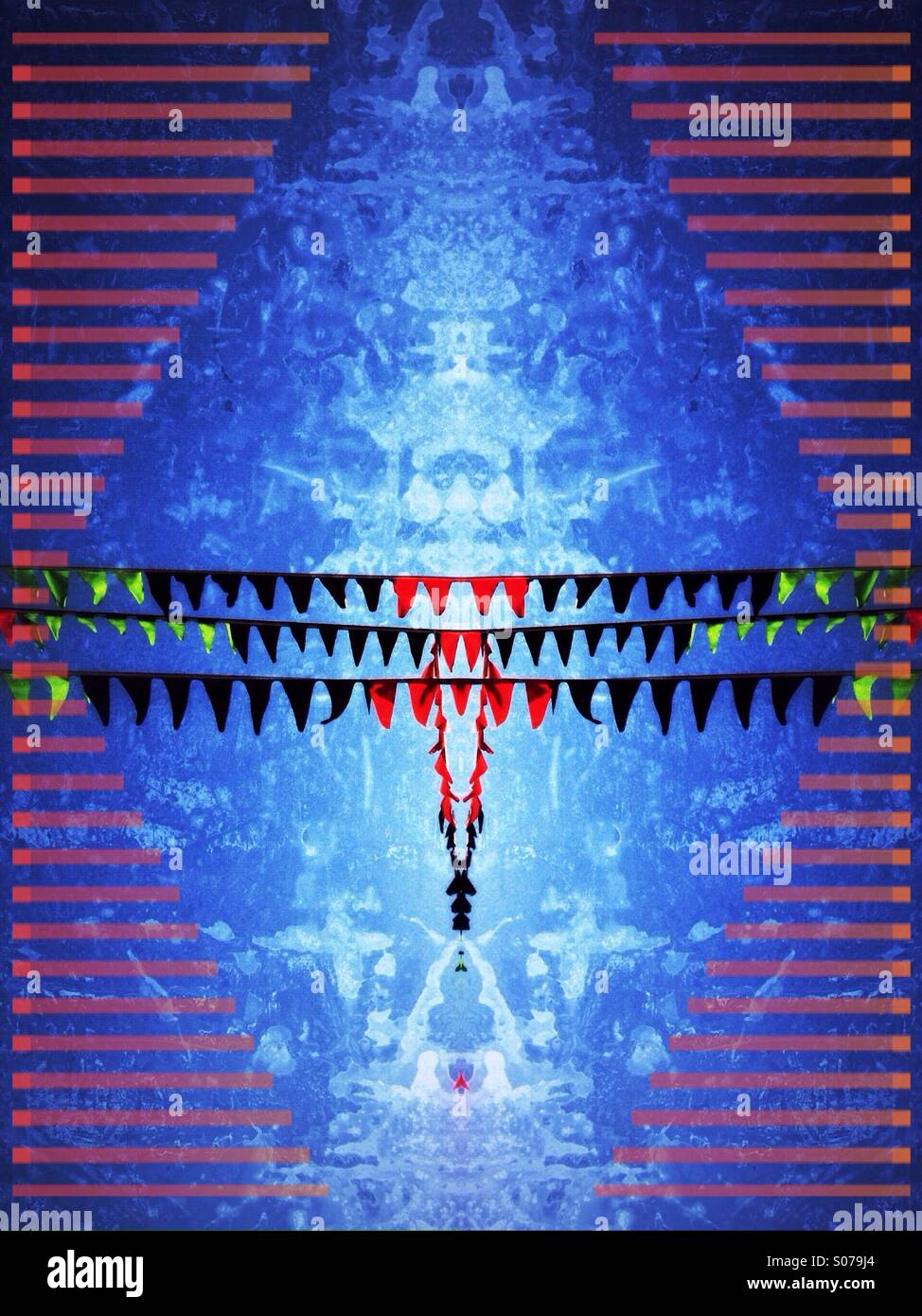 Psychedelic graphic. - Smartphone Captured Stock Image