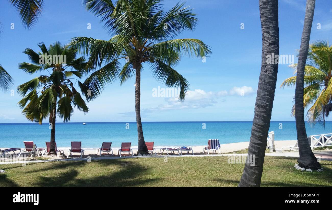 Vacationing on the tropical island of St. Croix, U.S.Virgin Islands. Stock Photo