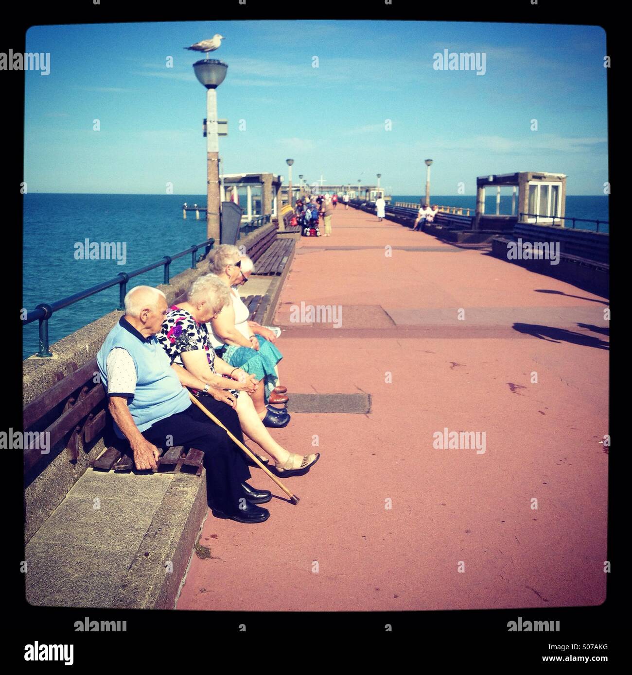 Deal pier, Kent, England Stock Photo