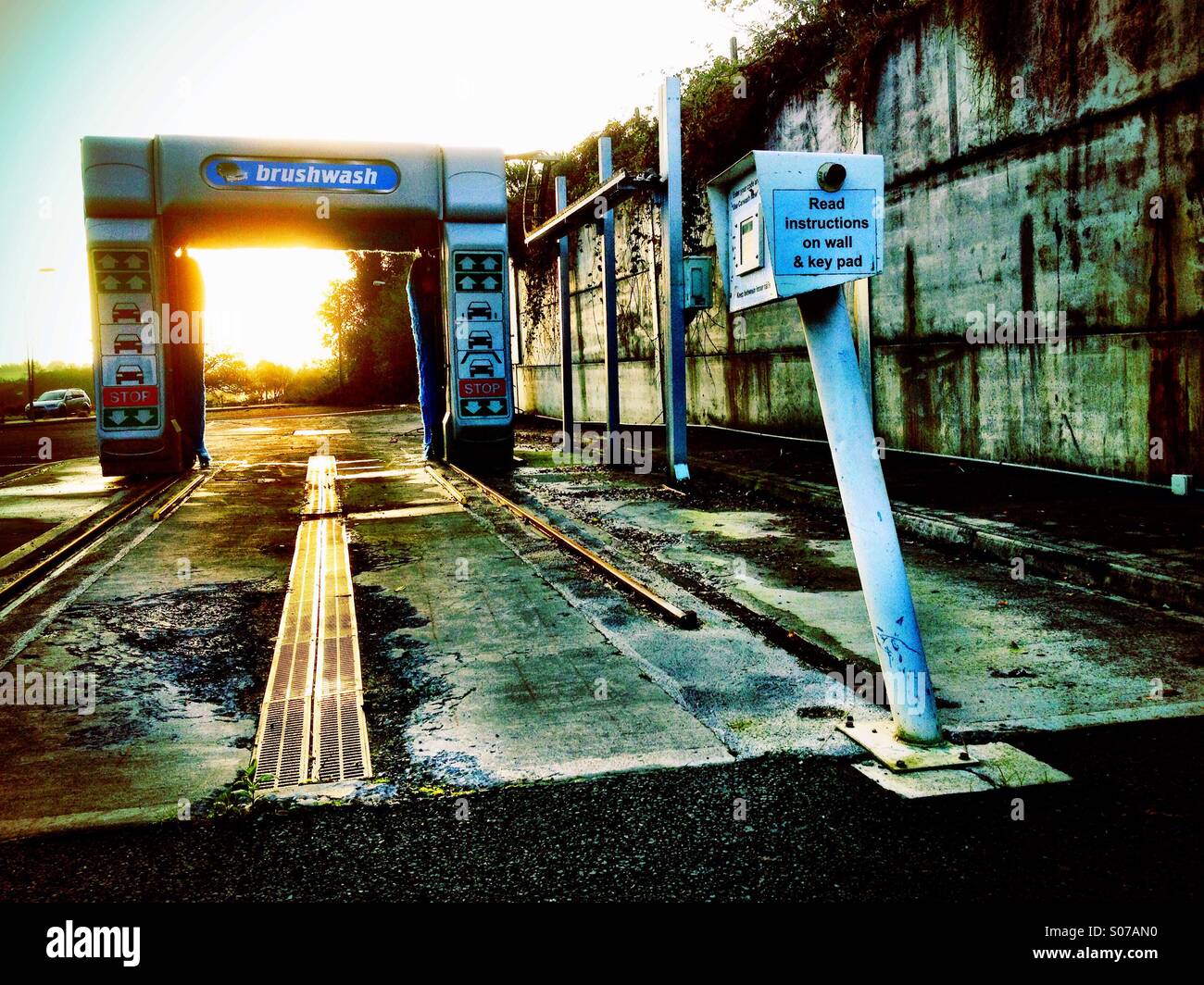 Car Wash Dawn Stock Photo Alamy