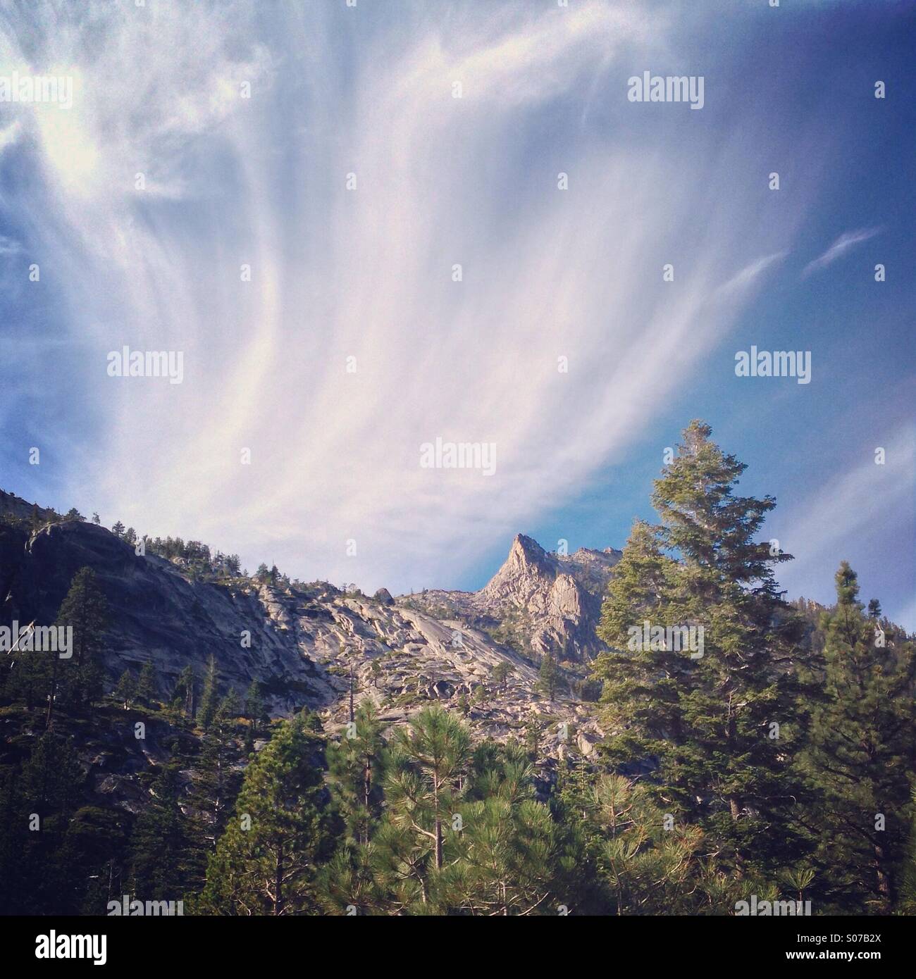 Mountainscape near Lake Tahoe, USA Stock Photo