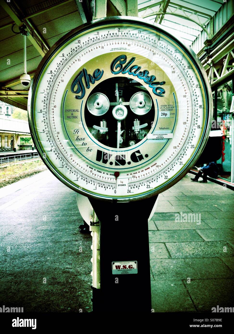 Old Weighing Machine - Smartphone Captured Stock Image