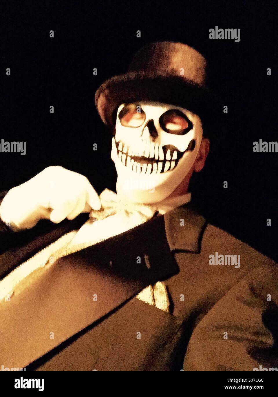 Man in Halloween costume - Smartphone Captured Stock Image