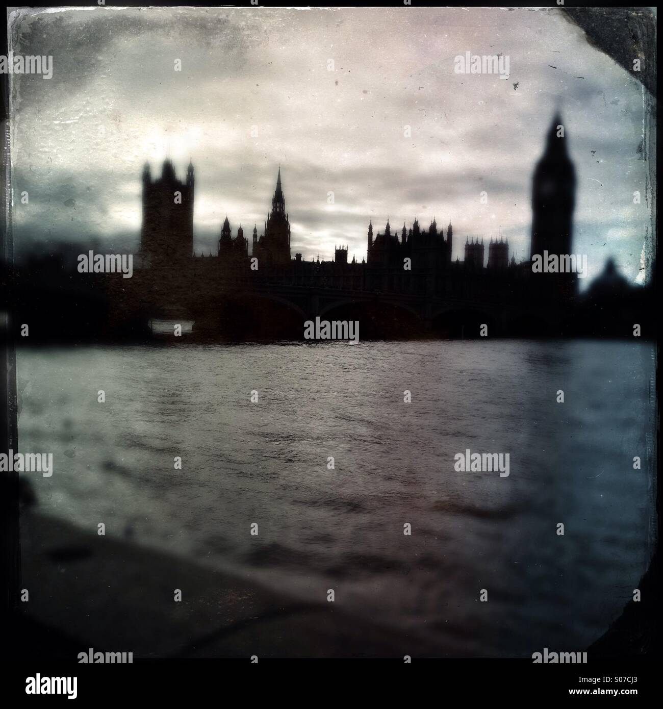 Big Ben and Houses of Parliament London uk - Smartphone Captured Stock Image