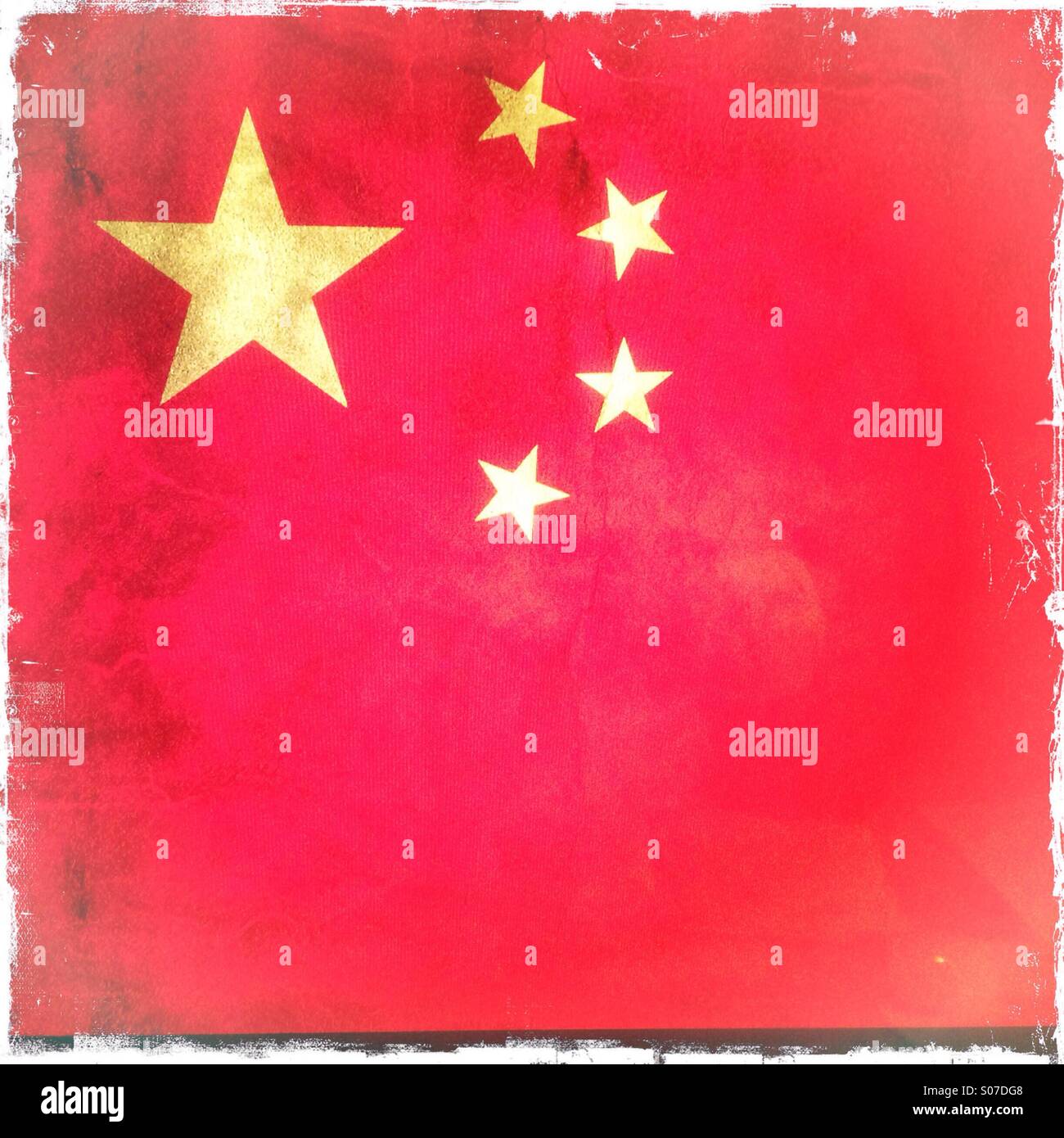 Flag of china - Smartphone Captured Stock Image