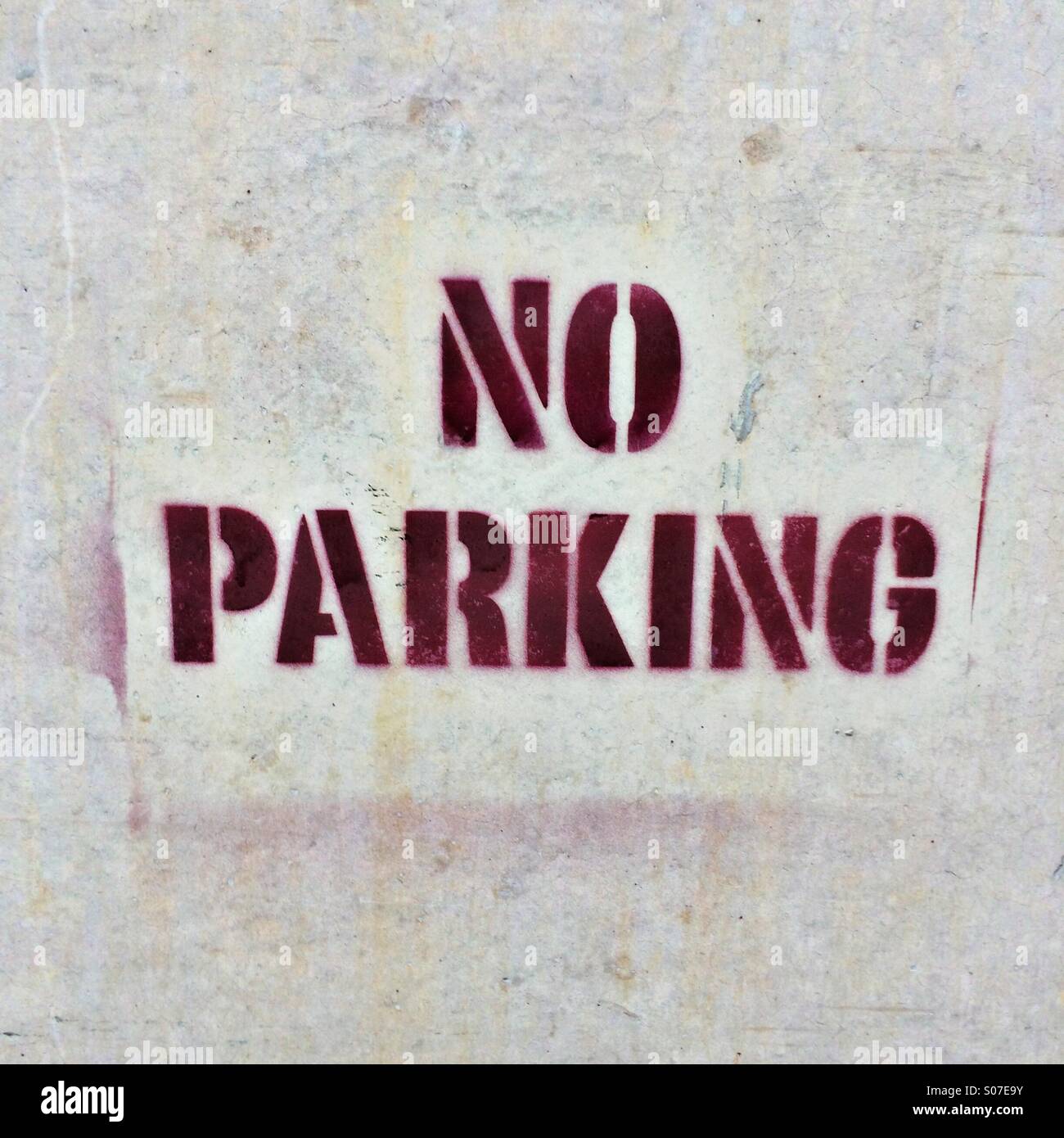 No parking sign - Smartphone Captured Stock Image