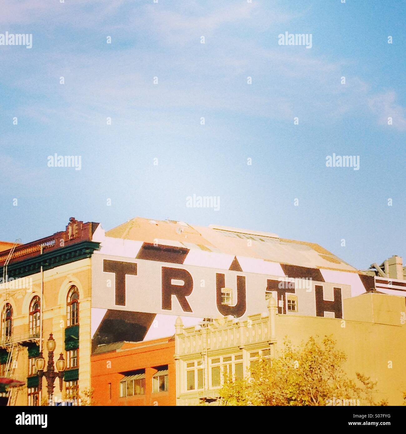 Street art in San Francisco - Smartphone Captured Stock Image