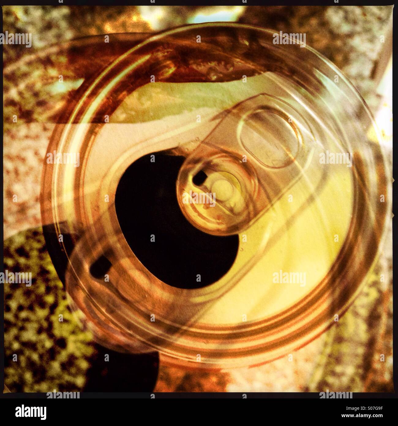 Ring pull on a fizzy drink can Stock Photo Alamy