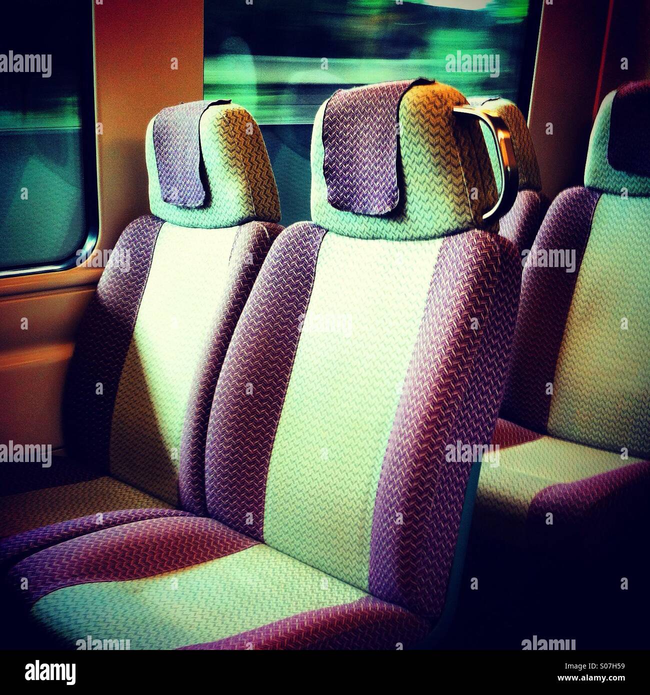 Empty seats in the train - Smartphone Captured Stock Image