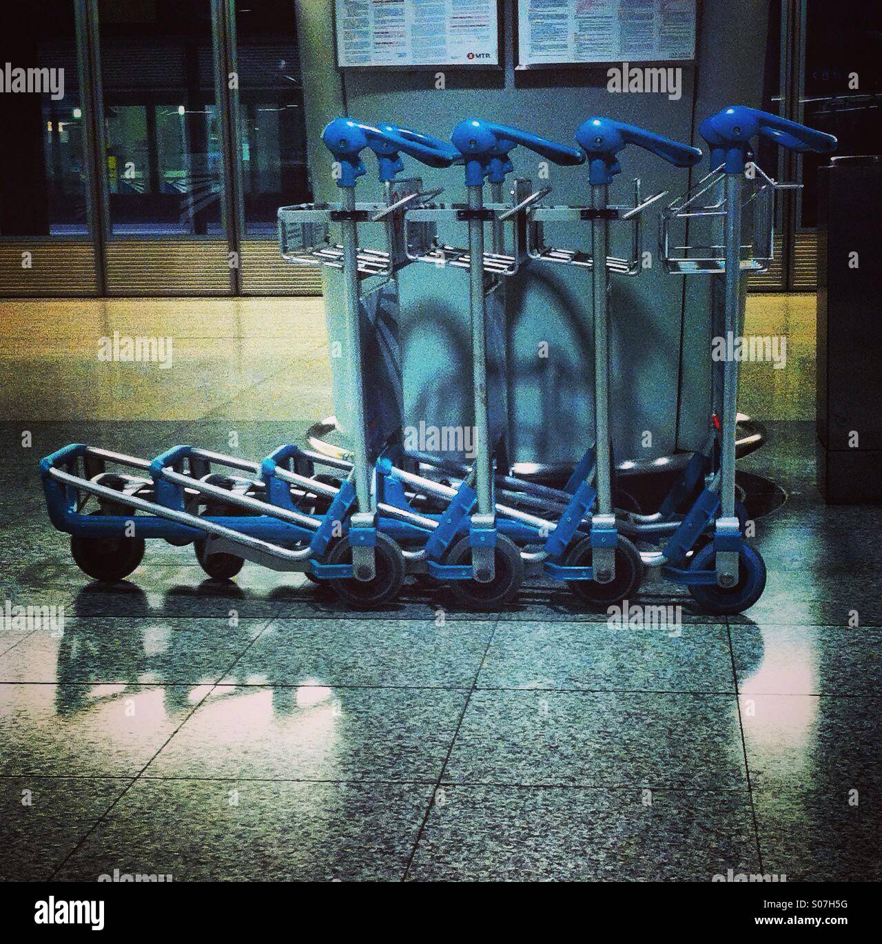 Trolley at station - Smartphone Captured Stock Image