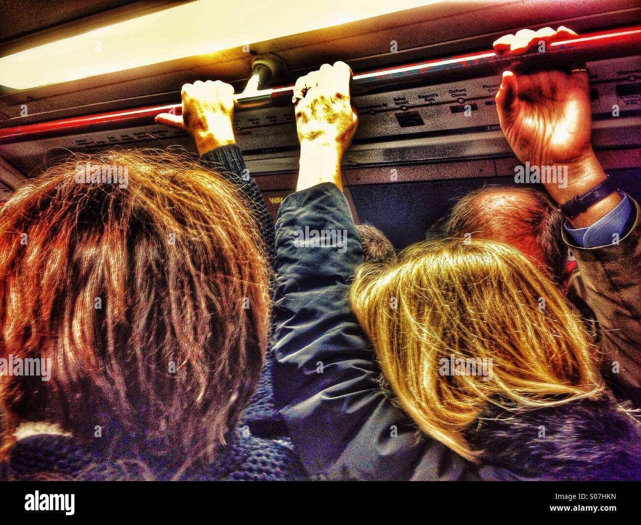 On the tube - Smartphone Captured Stock Image