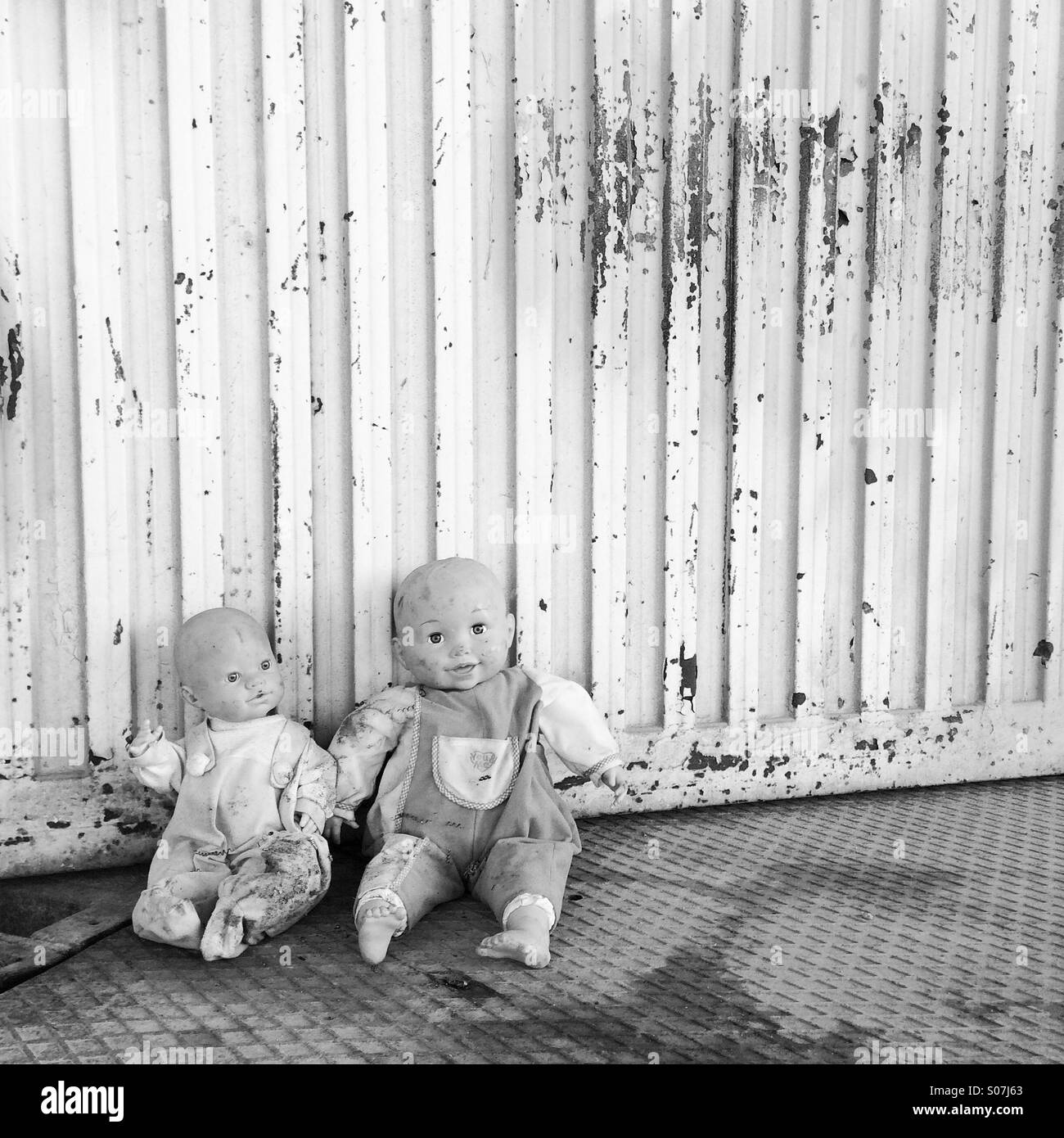Abandoned dolls - Smartphone Captured Stock Image