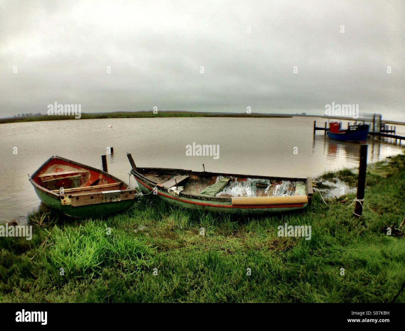 Old fishing boats hi-res stock photography and images - Alamy