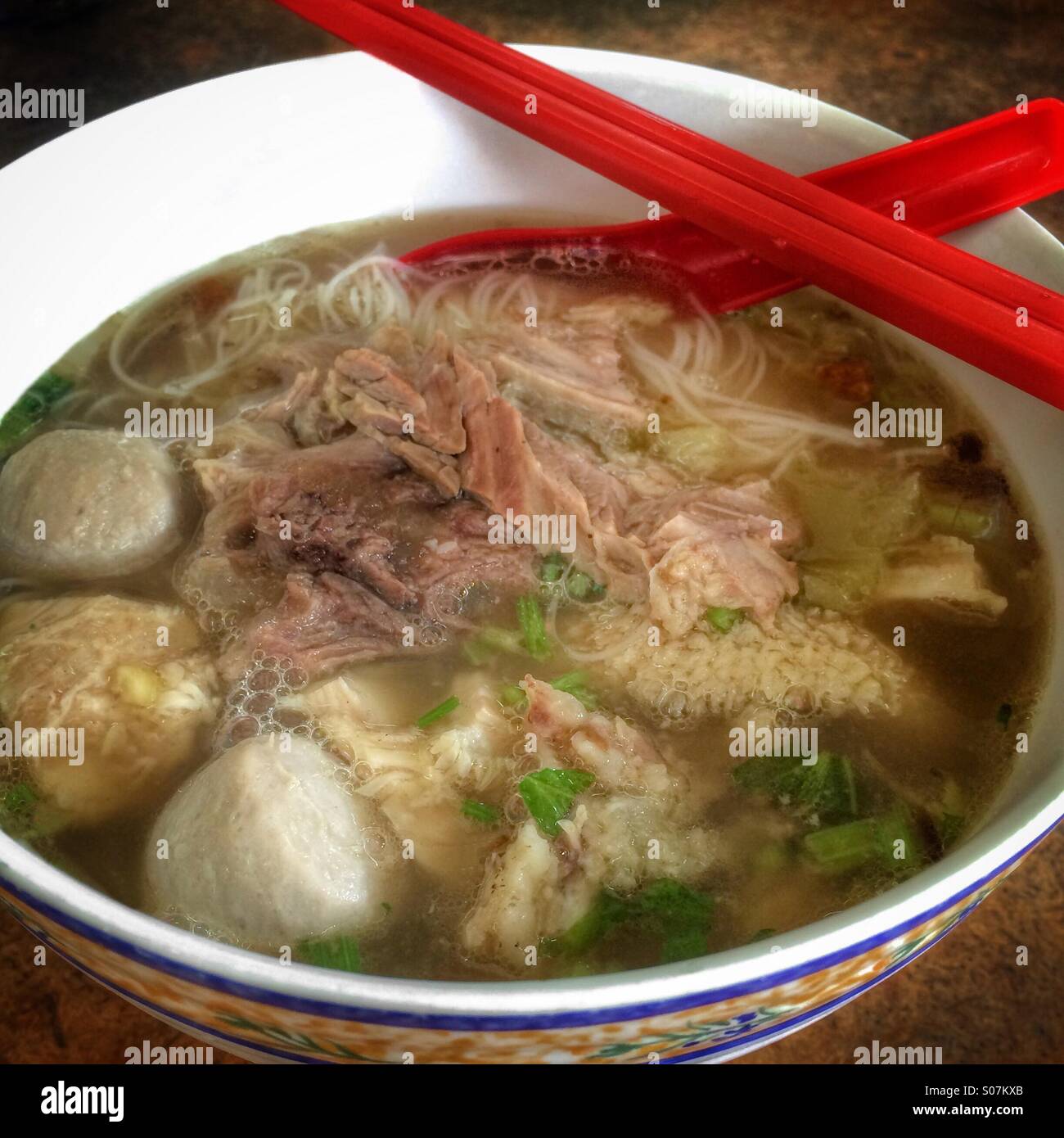 Malaysian beef noodle soup Stock Photo Alamy