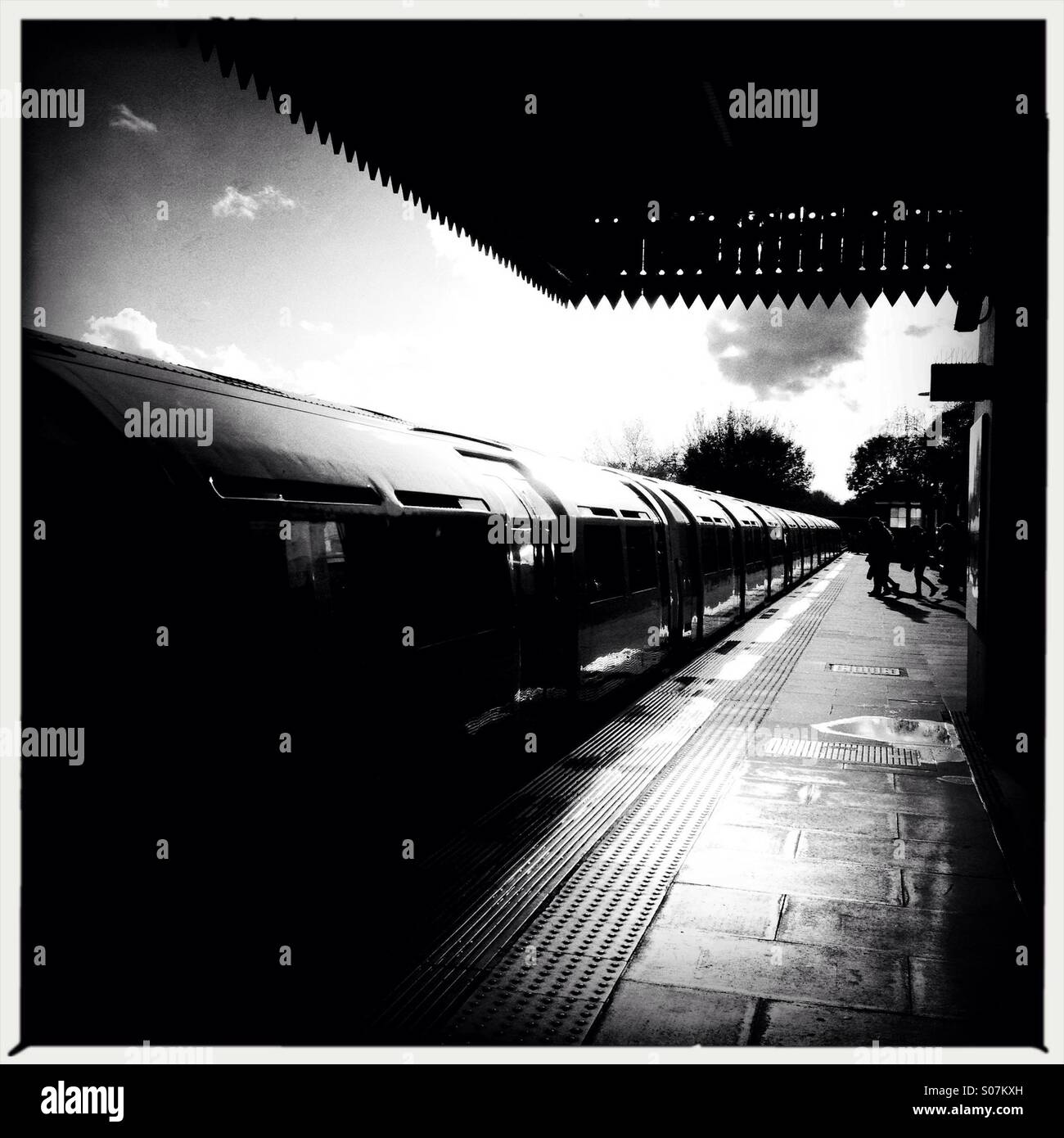 Underground station in west London - Smartphone Captured Stock Image
