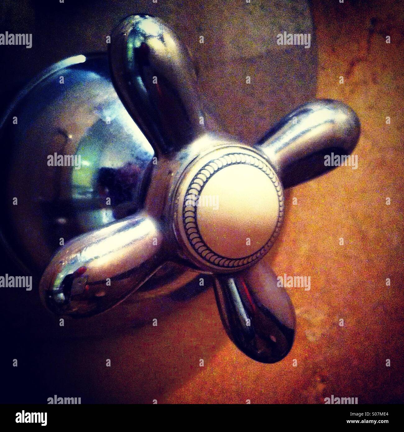 Water tap in old style - Smartphone Captured Stock Image