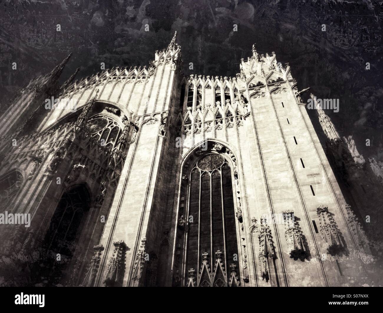 Detail of Milan Cathedral - Smartphone Captured Stock Image