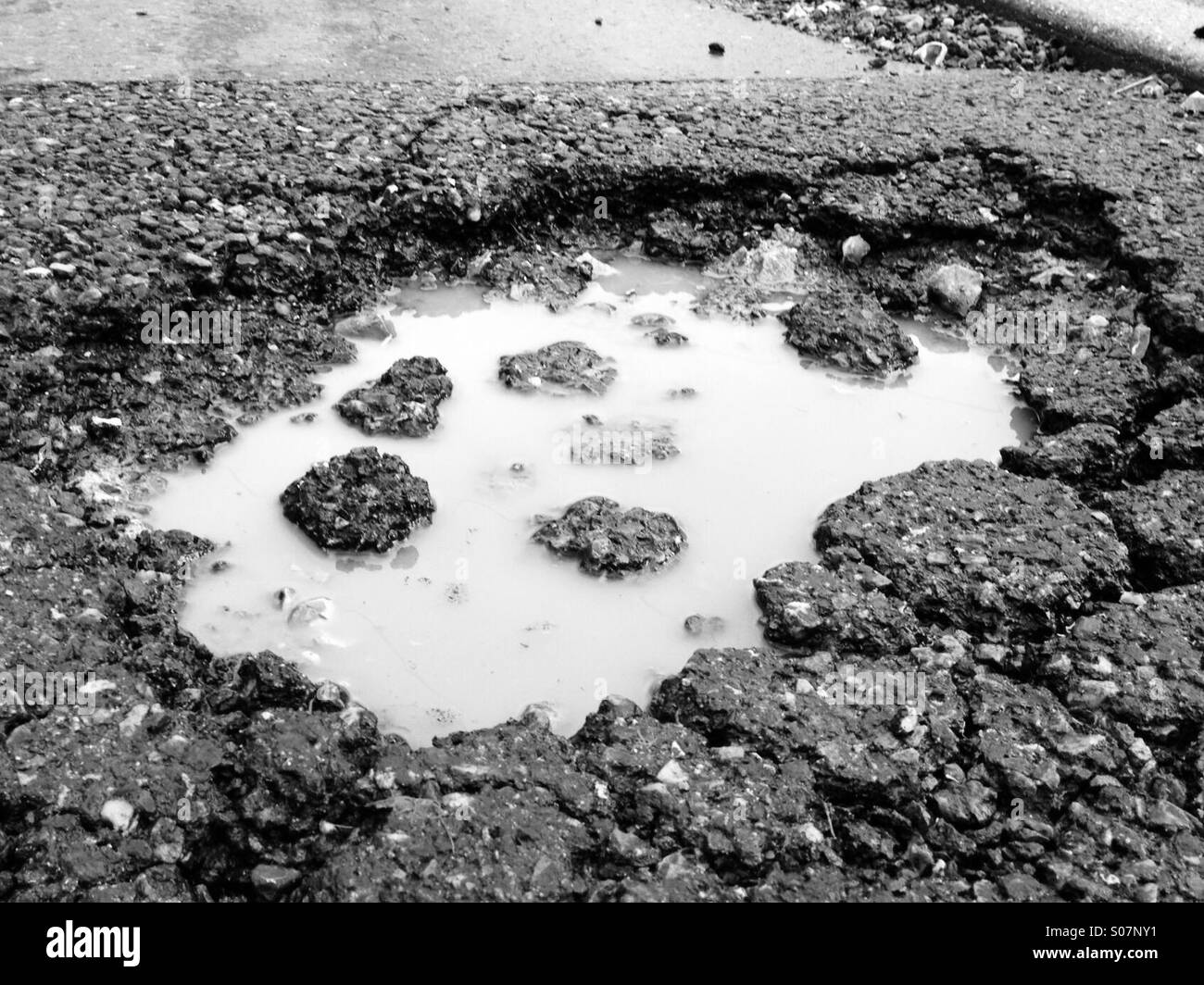 Pot hole islands - Smartphone Captured Stock Image