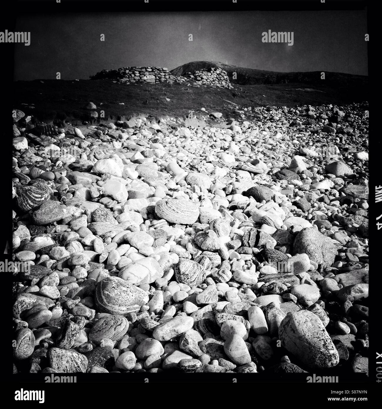 Ruined croft on Isle of Lewis, Outer Hebrides - Smartphone Captured Stock Image